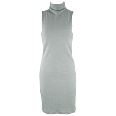 JOHN ELLIOTT Size S Hokkaido Boucle Milk Grey Nylon Wool Sleeveless Dress