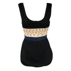 PROENZA SCHOULER Size M Black Beige Polyester Blend Mixed Fabrics Casual Top