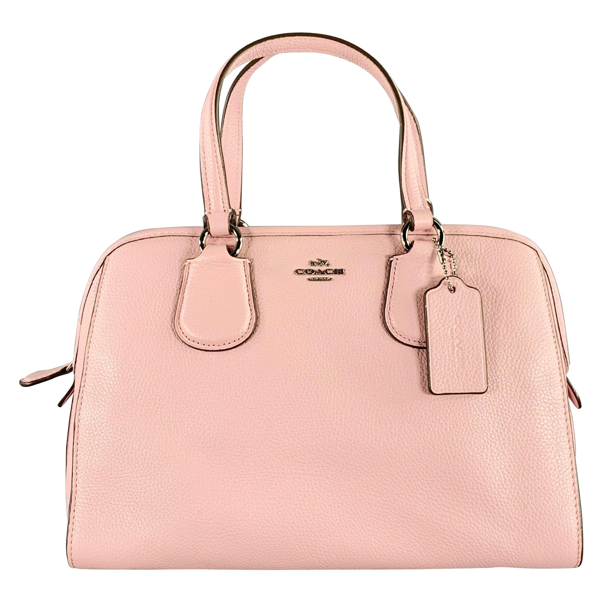 COACH Nolita Pink Pebble Grain Leather Cross Body Handbag