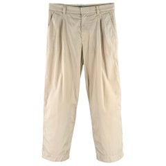 WOOD WOOD Size 30 Aaren Cream Cotton Pleated Casual Pants