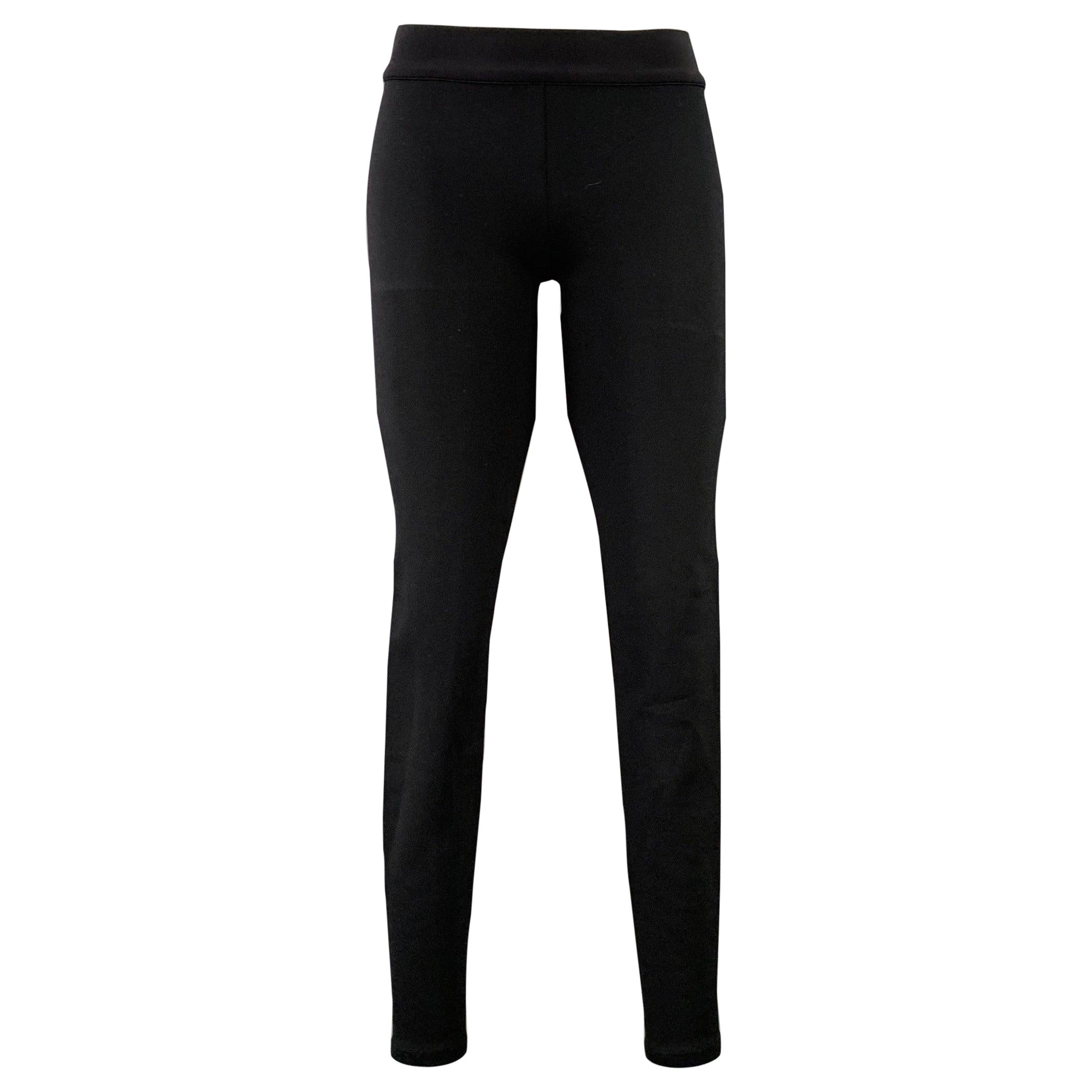 THE ROW Taglia XS Leggings neri in misto nylon con elastico in vita
