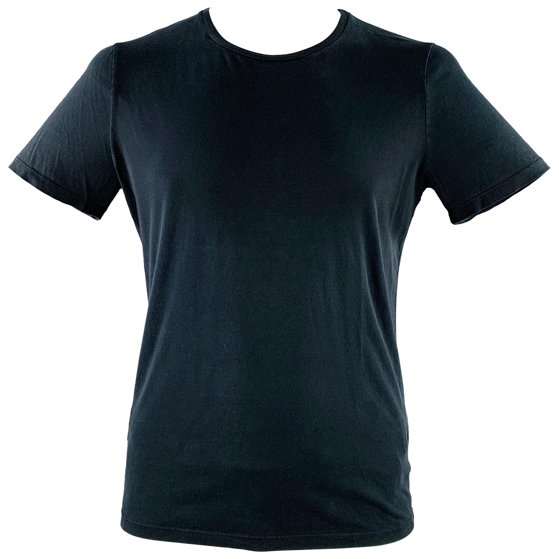 GUCCI Size XL Black Jersey Crew Neck T-shirt For Sale