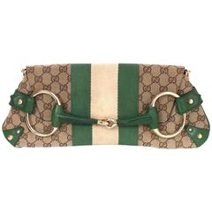 Gucci Horsebit Pochette/Clutch-Tasche mit Monogramm