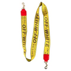 OFF-WHITE Gelb Rot Logo Canvas Tasche Riemen