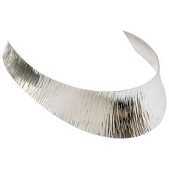 Scandinavian Modern Silver collar "Stigbert" for Atelje Waldemar Jonsson.