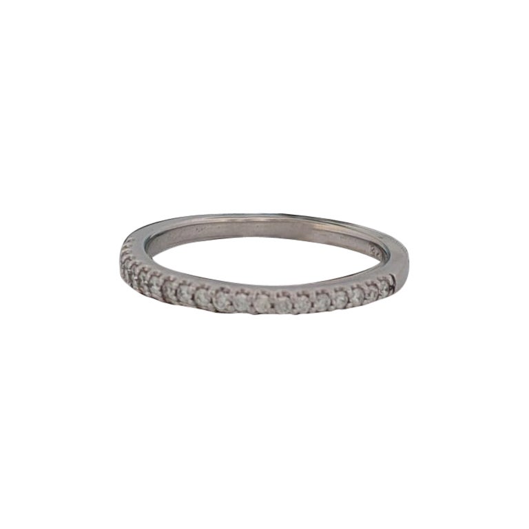 Danielle  14k White Gold Diamond Anniversary Band – Prong Set For Sale