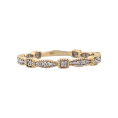 Genevieve  Fascia di diamanti in oro giallo 10K  .10 CTW Diamanti naturali  Dimensione 7