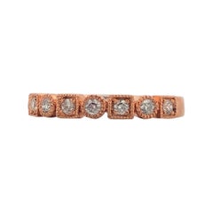 Lucinda  Bandeau en or rose 10K avec diamant  .25 CTW Diamants naturels  Taille 6.75
