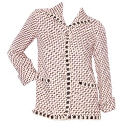 Chanel Paris / Rome Runway Tweed And Lace Jacket 36 FR