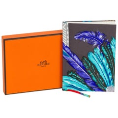 Hermès Notebook aus grauer brasilianischer Seide:: Notebook