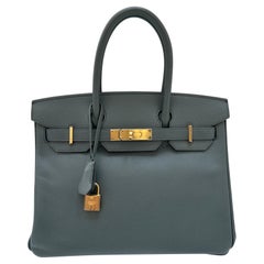 Hermes Vert Amande Birkin 30 Bag