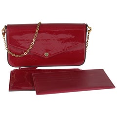 Louis Vuitton Magenta Monogram Vernis Felicie Pochette