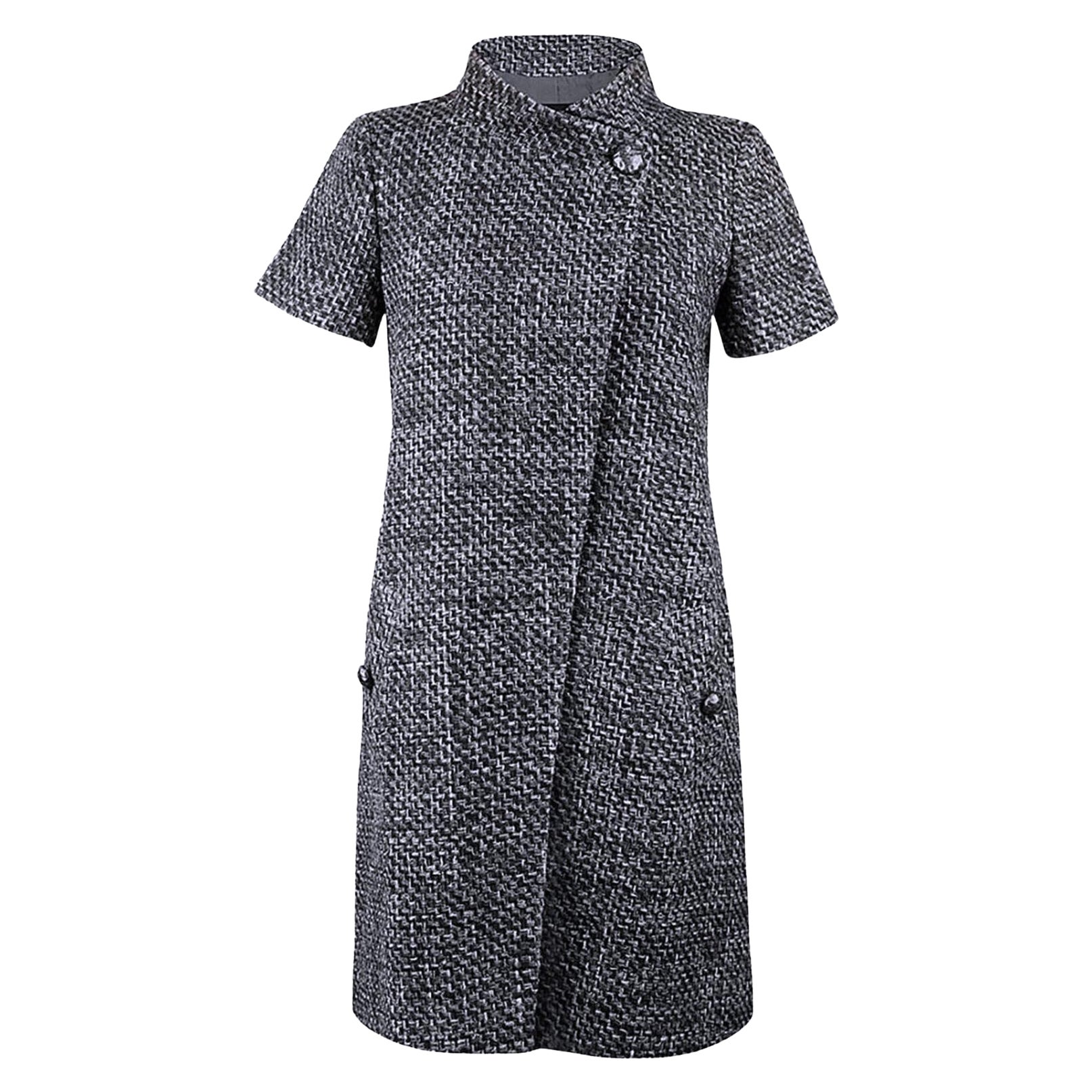 Chanel Lily Allen Style Giacca in tweed grigio Lesage 36 FR