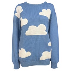 Moschino Jeans Vintage Wolken-Strickpullover