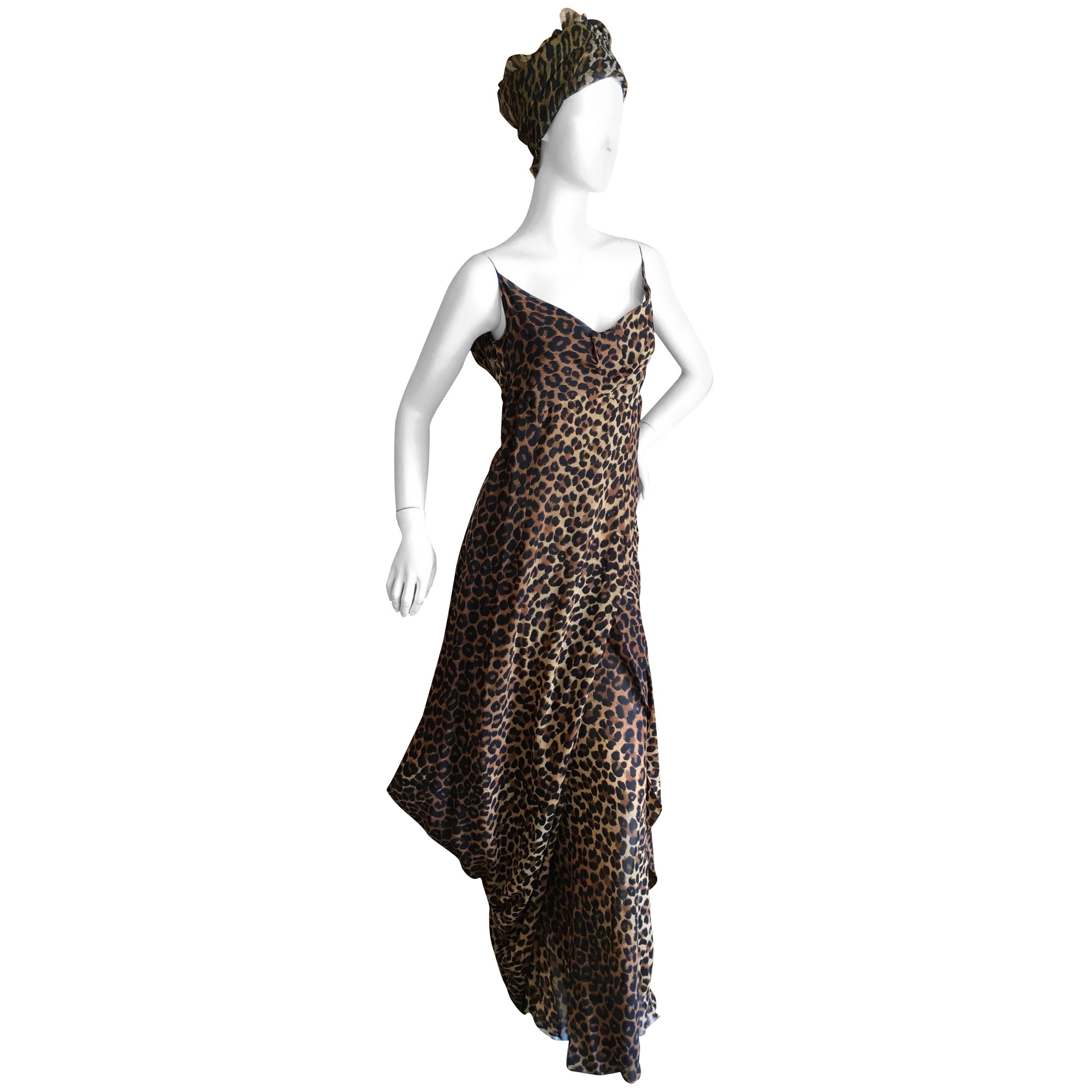John Galliano Bergdorf Goodman 1989 Leopard Dress For Sale