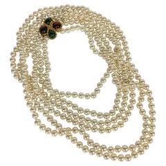 Chanel Double Strand Pearl Necklace, Maison Gripoix