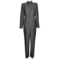 Alexander McQueen Mono "Joan" de lana gris, FW 1998