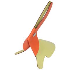 HERMES Yellow & Orange Leather CLICKAZOO LAPIN Rabbit