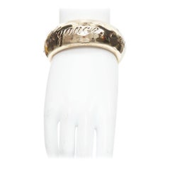 CHANEL 07P Vintage L'elegance C''est La Ligne script metal bangle bracelet