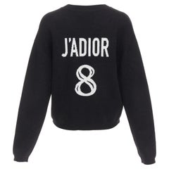 CHRISTIAN DIOR JADIOR 8 schwarz Kaschmir Mischung Pullover FR36 S