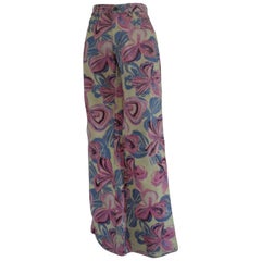 Hellgelbe und rosa Hellblaue Hose von Just Cavalli