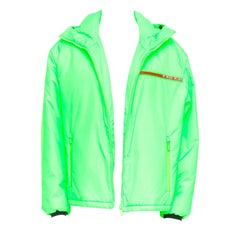 PRADA 2018 Linea Rossa Primaloft neon green puffer jacket M ASAP Rocky