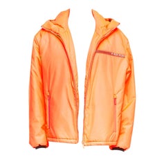 PRADA 2018 Linea Rossa Primaloft arancione neon M Kanye West