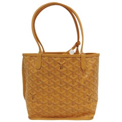 Goyard Anjou Mini Fourre-tout jaune réversible