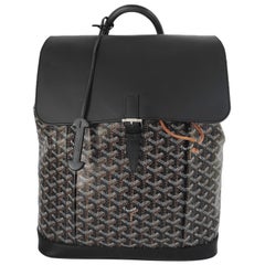 Goyard Alpin Backpack Medium Black Goyard and Leather