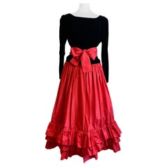 Conjunto de top y falda Yves Saint Laurent Rive Gauche 1981
