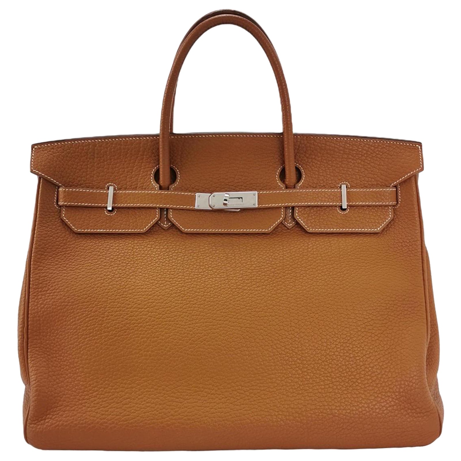 Hermes Birkin 40 Oro Togo Pelle di vitello Palladium Hardware Box M Stamp 2009 in vendita