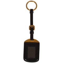 Prada Black Glossy Keychain/Nametag