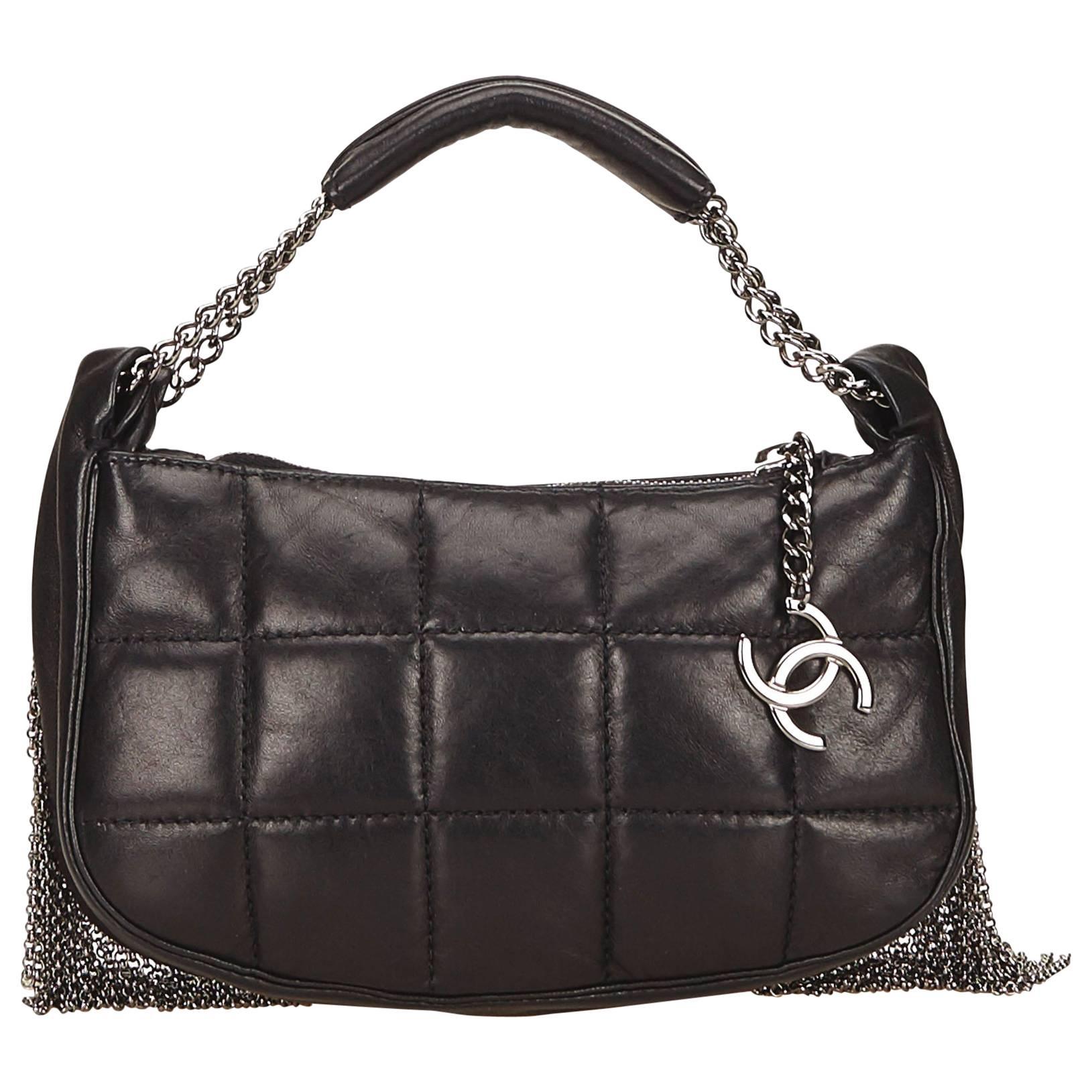 Brown Chanel Lambskin Fringed Bag