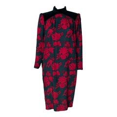 Vestido Holiday Shift de Yves Saint Laurent de los años 90