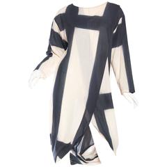 Rare Early Issey Miyake Draped Dress