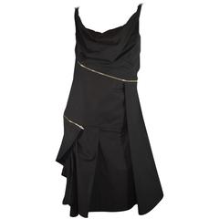 Hussein Chalayan Black Zippered Mini Sun Dress 3