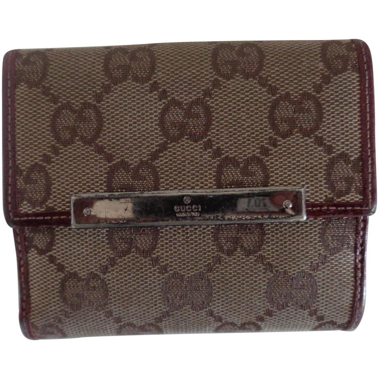 Gucci Basket Weave Gold Tone Metal Minaudière from the 1970's at 1stdibs