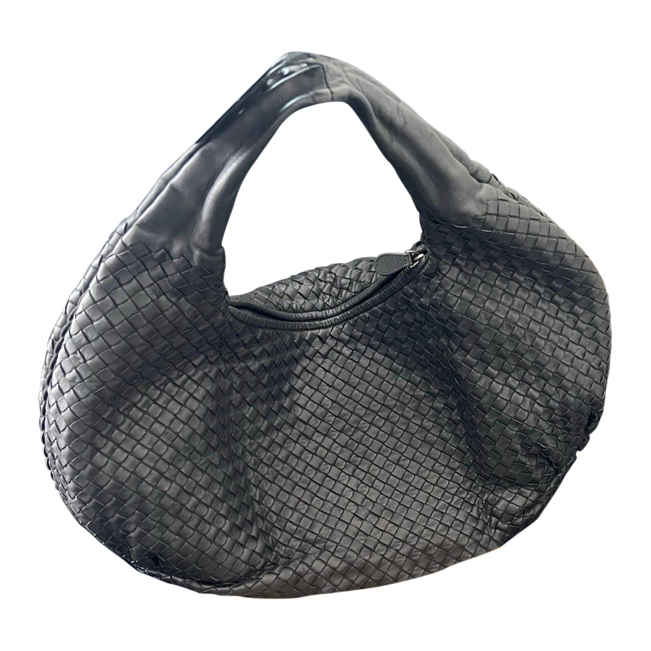 Bottega Veneta Belly Hobo Intrecciato Black Maxi 50cm For Sale