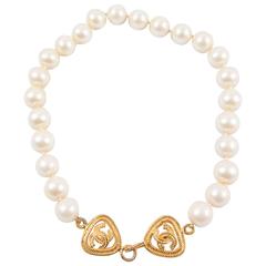 2002s Gorgeous Chanel Faux Pearls Choker Sautoir 10