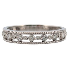 Margot  14k White Gold Diamond Band with .35 CTW Natural Diamonds Wedding Band