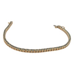 Briar  14K Yellow Gold Tanzanite Tennis Bracelet, 2.39 CT Natural Tanzanite