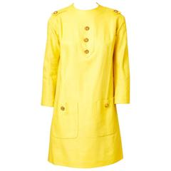 Pierre Cardin Linen Day Dress C. 1960's 4