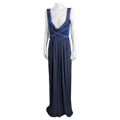 Robe drapée et perlée de Donna Karan