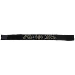 1980s La Regale Velour Sequin Embellished Belt
