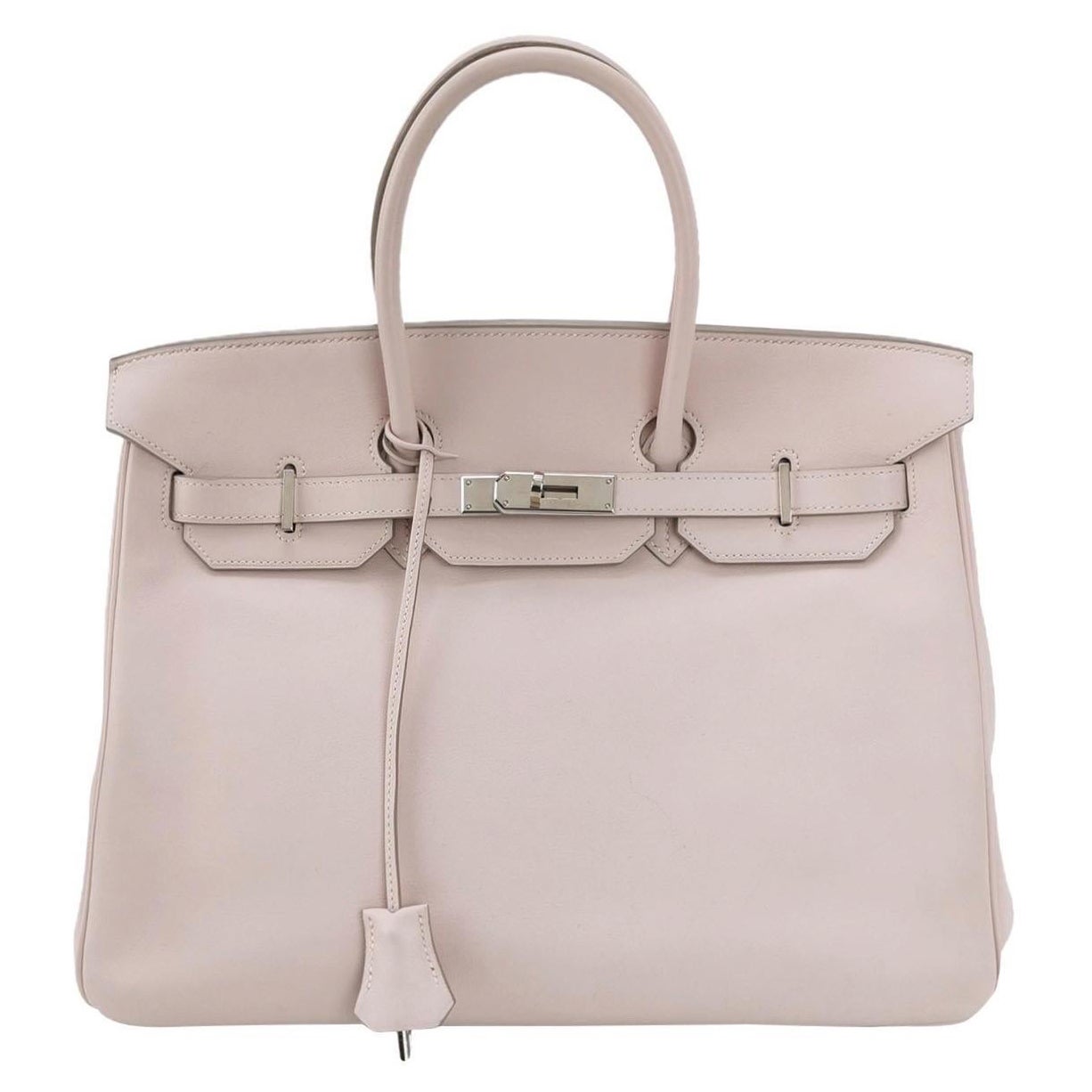 Hermès Birkin 35 Swift Leather P1 Rose Eglantine Palladium Hardware 2008 For Sale