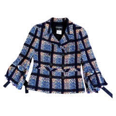 Chanel New CC Camellias Buttons Tweed Jacket with Bows 36 FR