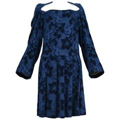 Used Comme des Garcons Blue Devore Dress AW 1996