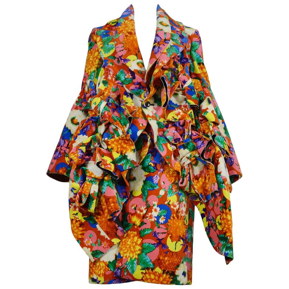 Comme des Garcons Floral Coat AW 2013