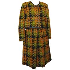 Bonnie Cashin Sills Bolero Jacket & Skirt Suit 2pc Wool Saks Fifth Ave 60s S 4