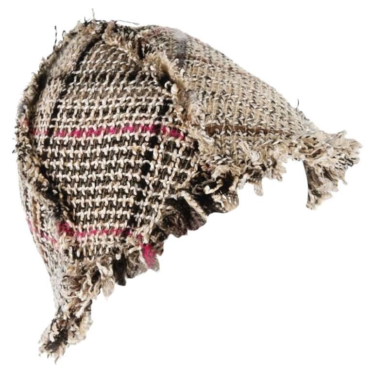 Amazing Chanel Lesage Fringed Fantasy Tweed Hat